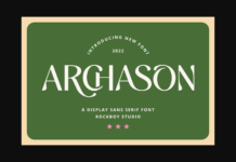 Archason Font Poster 1