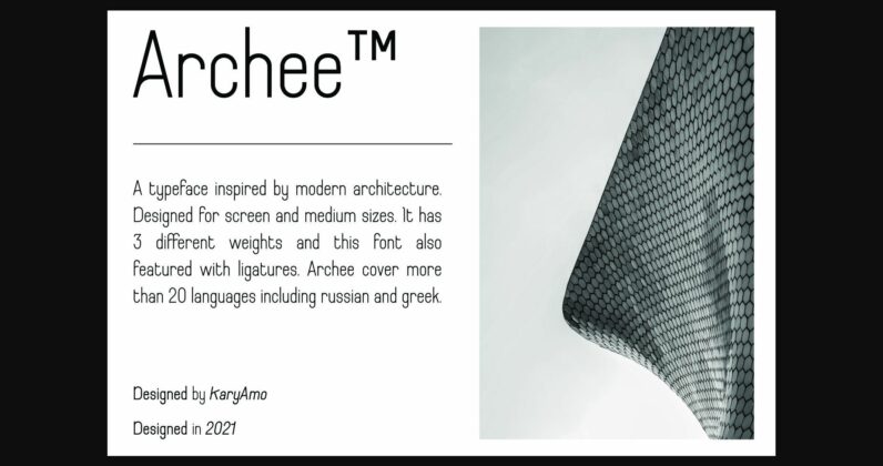 Archee™ Font Poster 5