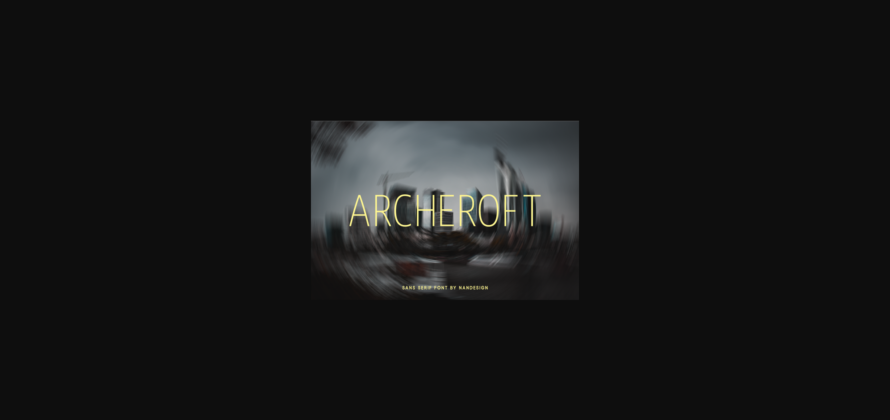 Archeroft Font Poster 3
