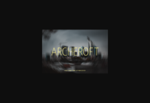 Archeroft Font Poster 1