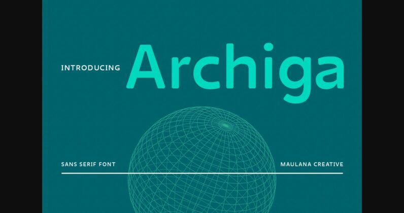 Archiga Font Poster 3