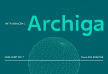 Archiga Font Poster 1