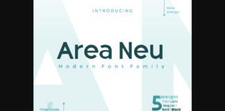 Area Neu Font Poster 1