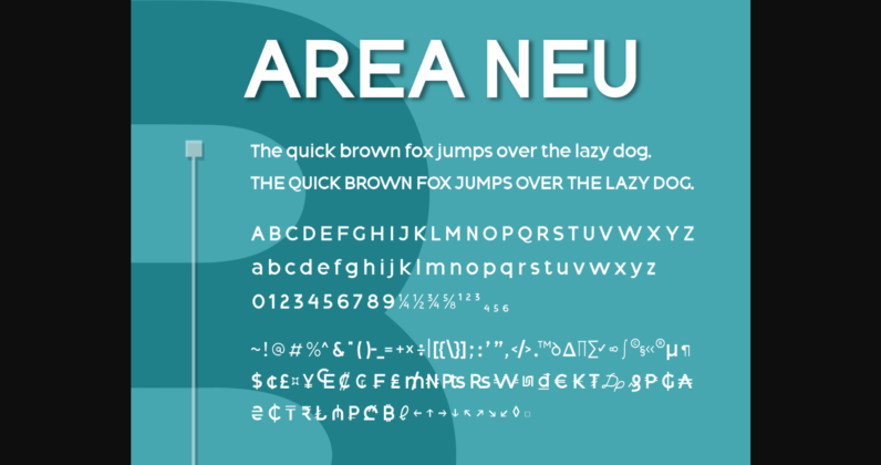 Area Neu Font Poster 2