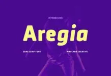 Aregia Font Aregia Font Poster 1