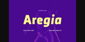 Aregia Font Poster 1