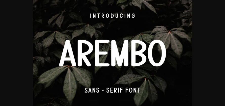 Arembo Font Poster 3