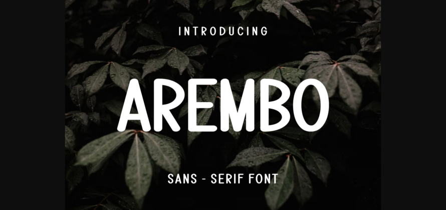 Arembo Font Poster 1