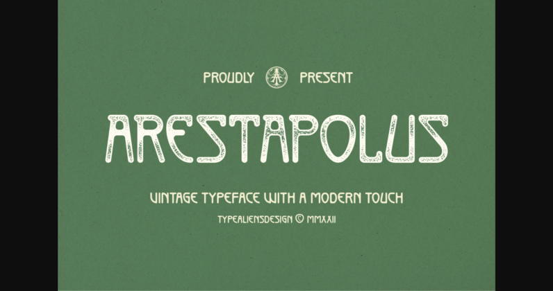 Arestapolus Font Poster 3