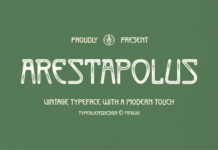 Arestapolus Font Poster 1
