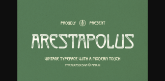 Arestapolus Font Poster 1