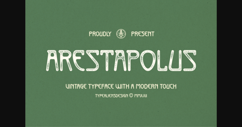 Arestapolus Font Poster 1