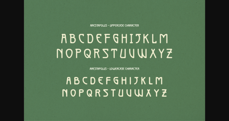 Arestapolus Font Poster 11