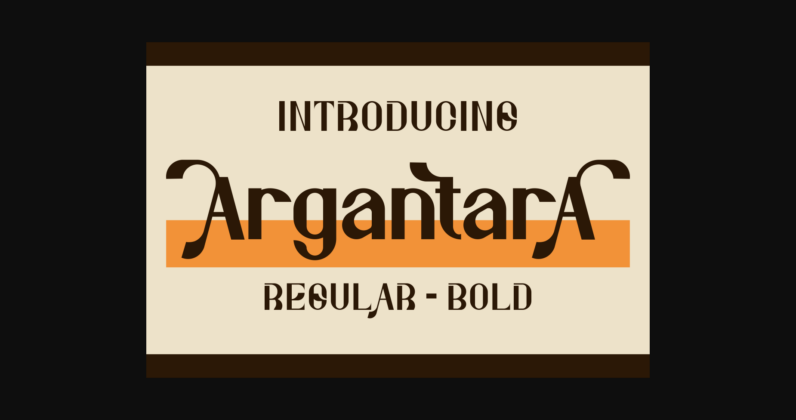 Argantara Font Poster 3