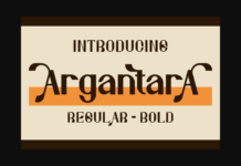 Argantara Font Argantara Font Poster 1