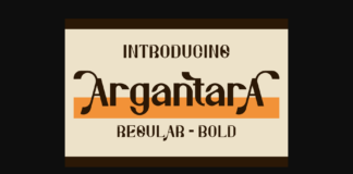 Argantara Font Poster 1