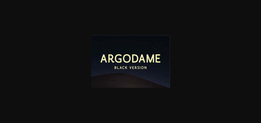 Argodame Black Font Poster 3