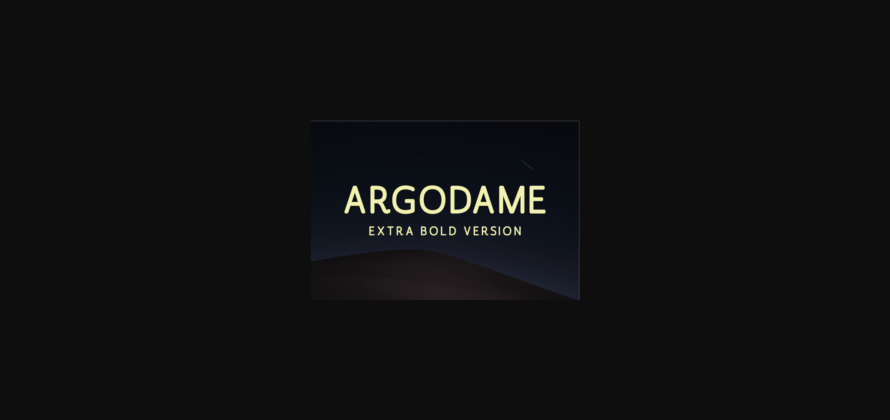 Argodame Extra Bold Font Poster 3