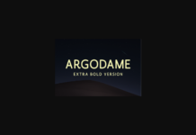 Argodame Extra Bold Font Poster 1