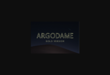 Argodame Outline Bold Font Poster 1