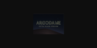 Argodame Outline Extra Black Font Poster 1