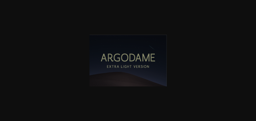 Argodame Outline Extra Light Font Poster 3