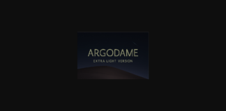 Argodame Outline Extra Light Font Poster 1