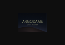 Argodame Outline Light Font Poster 1