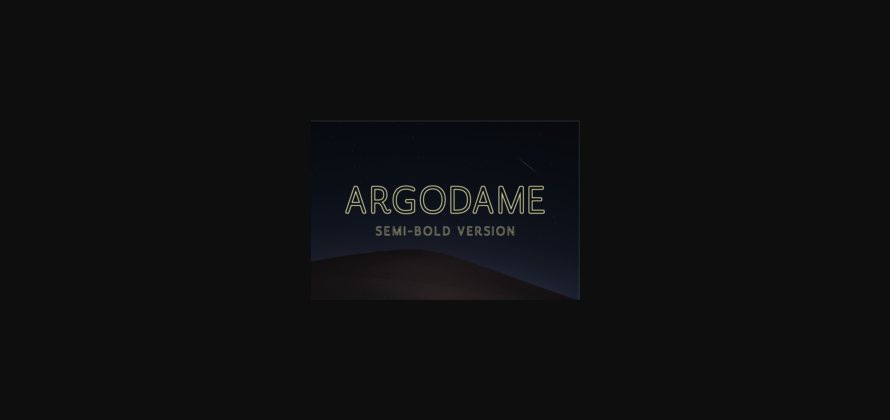 Argodame Outline Semi-Bold Font Poster 3