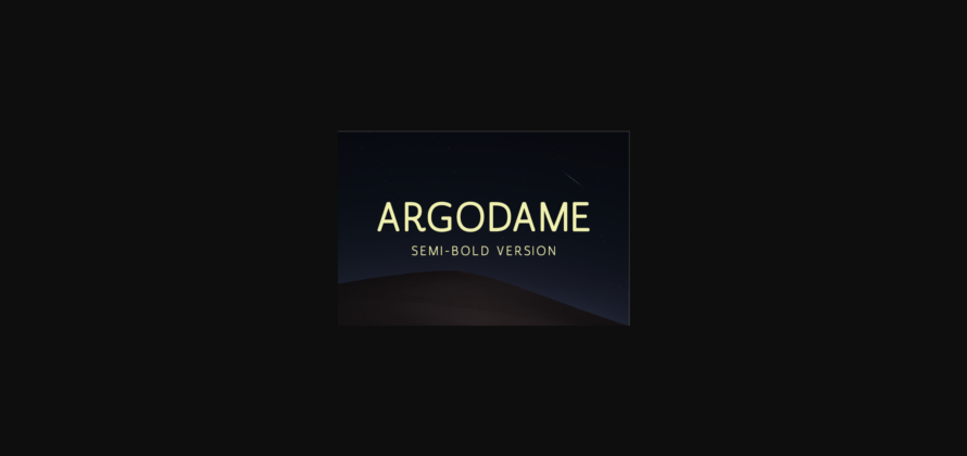 Argodame Semi-Bold Font Poster 1