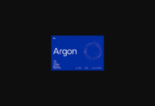 Argon Font Poster 1