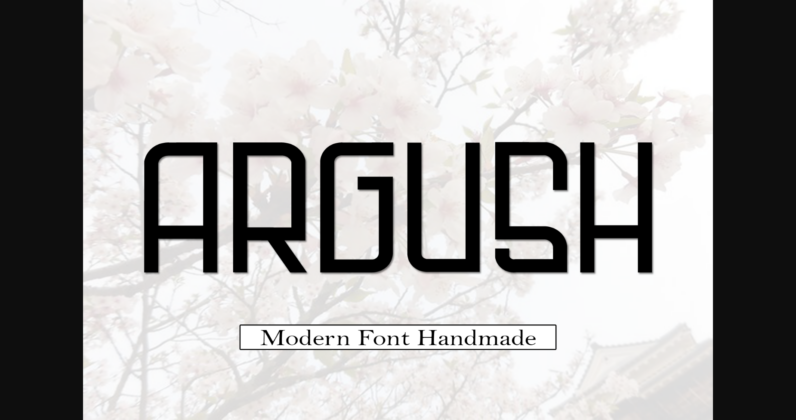 Argush Font Poster 3