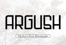 Argush Font Poster 1
