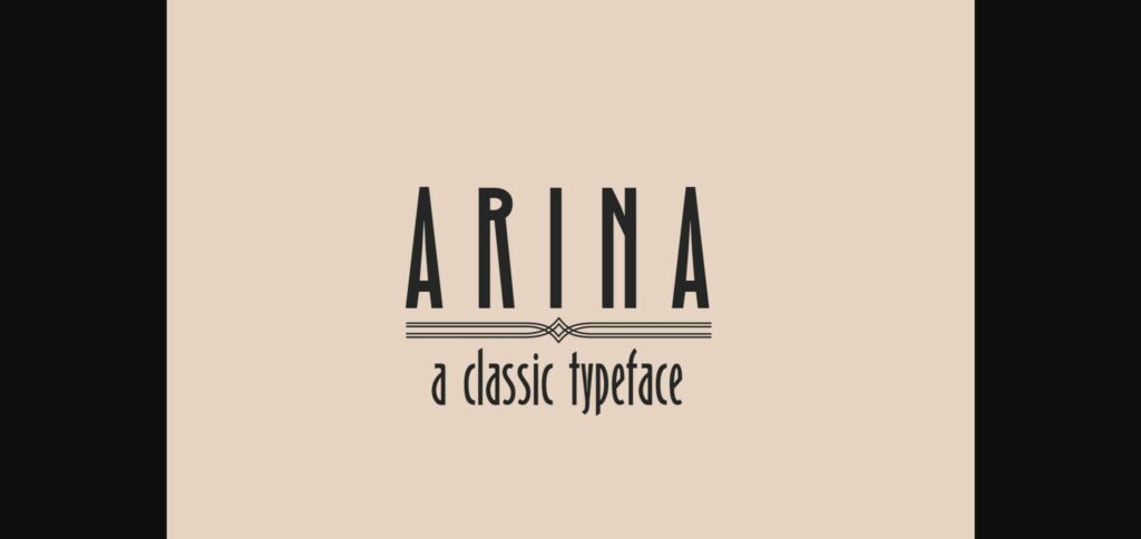 Arina Font Poster 3