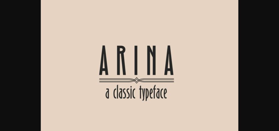Arina Font Poster 1