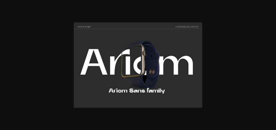 Ariom Font Poster 3