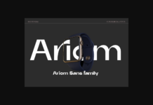 Ariom Font Poster 1