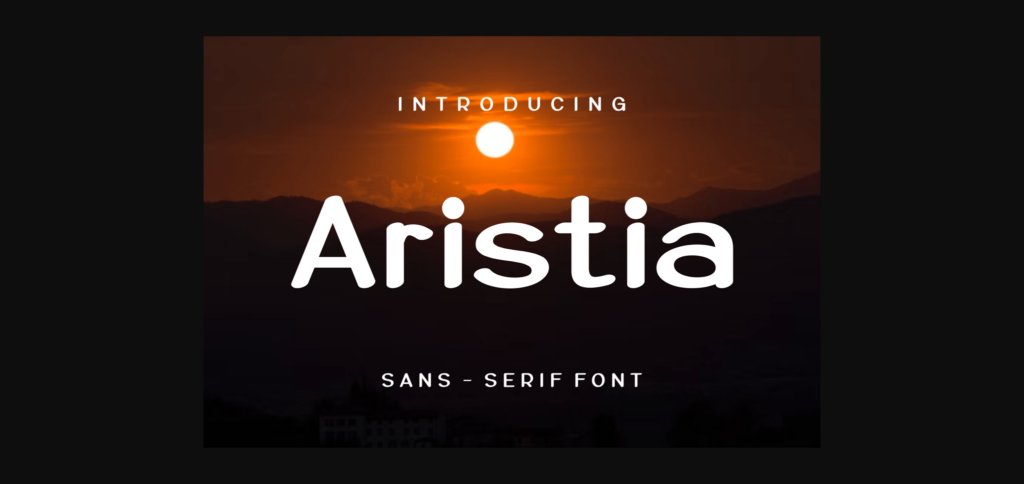 Aristia Font Poster 3