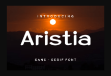 Aristia Font Poster 1