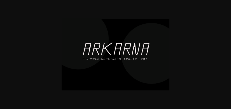 Arkarna Font Poster 3