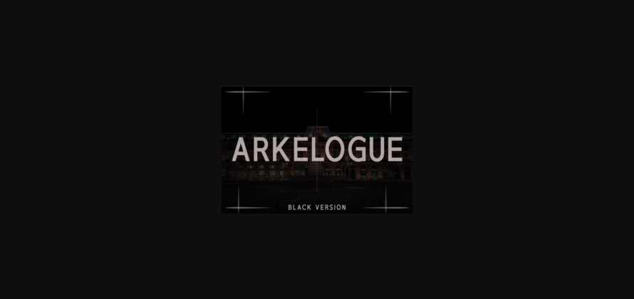 Arkelogue Black Font Poster 3