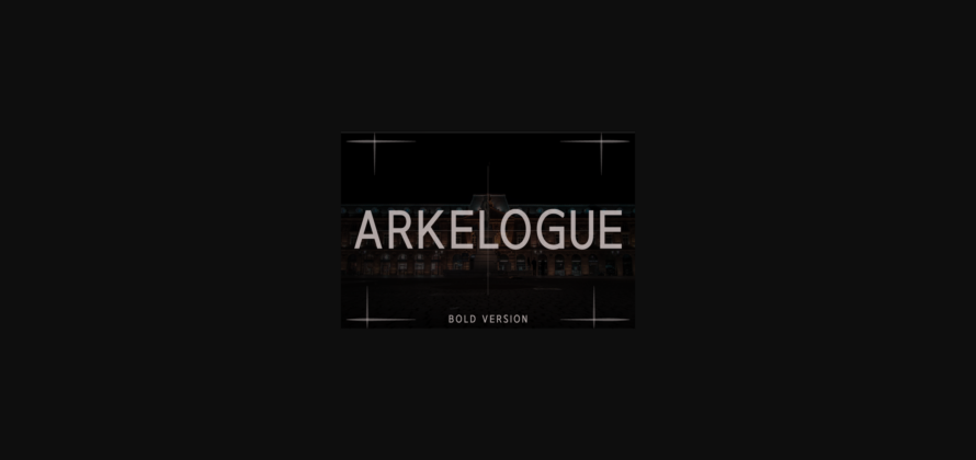 Arkelogue Bold Font Poster 3