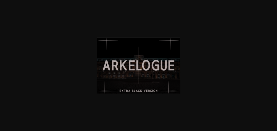 Arkelogue Extra Black Font Poster 3