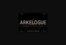 Arkelogue Extra Bold Font Poster 1