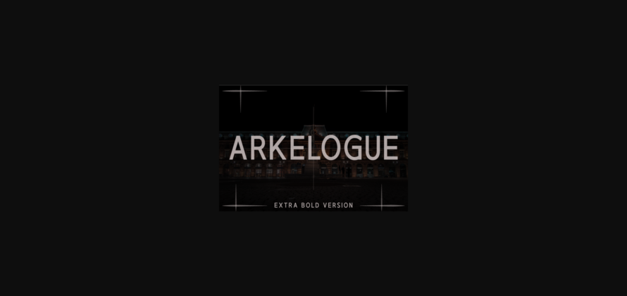 Arkelogue Extra Bold Font Poster 1