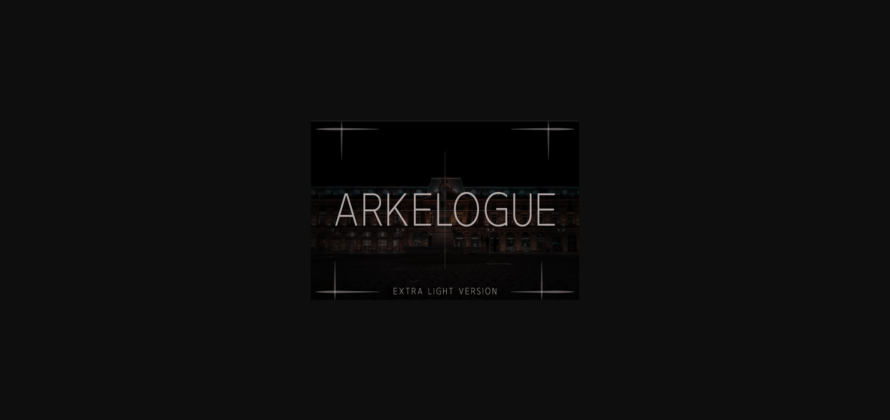 Arkelogue Extra Light Font Poster 3