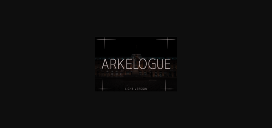 Arkelogue Light Font Poster 3