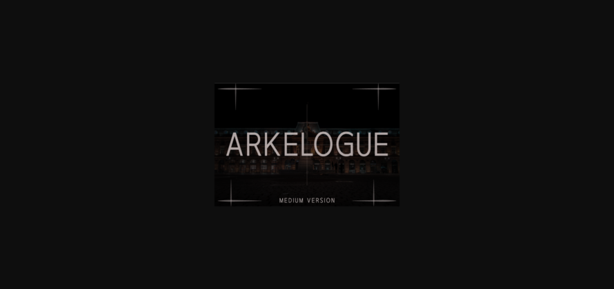 Arkelogue Medium Font Poster 3