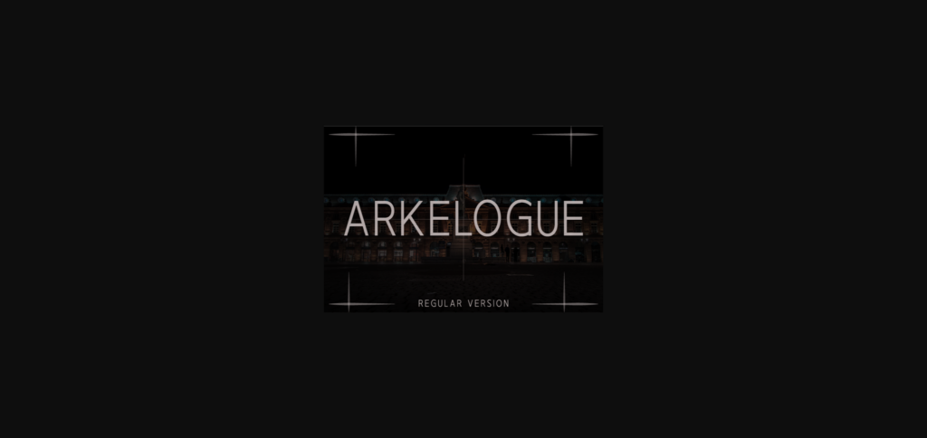 Arkelogue Regular Font Poster 3