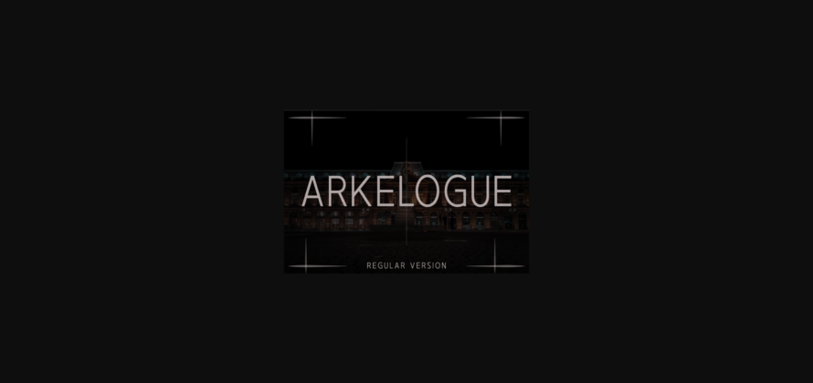 Arkelogue Regular Font Poster 3